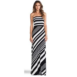 MM Couture Striped Strapless Max Dress $78 (L)